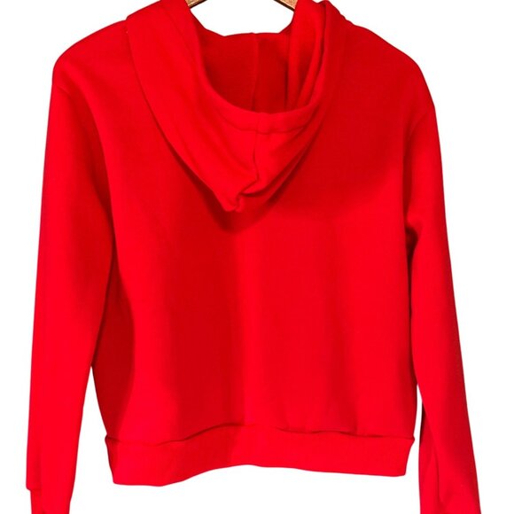 Bright Red Cropped Hoodie XL - Picture 2 of 5
